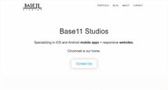 Desktop Screenshot of base11studios.com